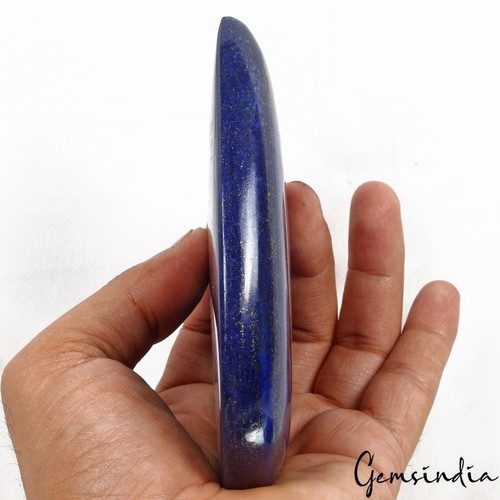 Fabulosa gema certificada pera lapislázuli grande pirita oro azul natural 2050 quilates - Imagen 2 de 7