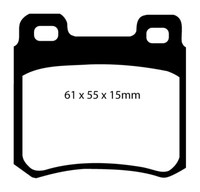 EBC B01 Bremsen Kit Hinten BeläGe Scheiben FüR MB 190 (W201) E-Klasse 124