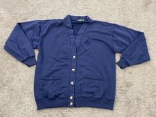 Vintage Outback Red Cardigan Men's Medium Sweater Mom Long Sleeves Blue