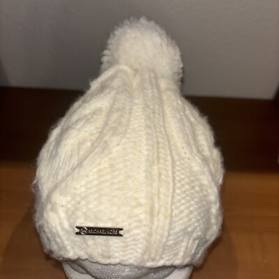 Michael Kors Ivory Knit Hat s-l400.jpg main image 4