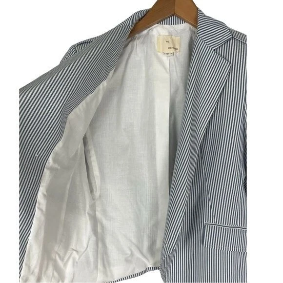 Boy.Band Of Outsiders Double Breasted Seersucker Blazer Preppy Business Casual - Image 2 of 4