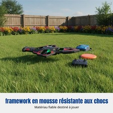 RC avion mousse, détection mouvement, LED colorée, rechargeable, cascade