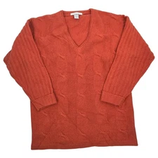 Vintage The Limited Cable-Knit Fisherman Lambswool Angora Blend Womens Medium