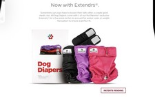 Pet Parents 3-PK Washable Premium Female Dog Diapers  Extenders, Princess, L