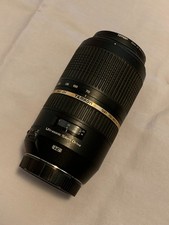Tamron for Canon VC SP 70-300mm f/4-5.6 zoom lens, w/hood, mnt cover, filter
