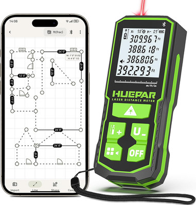 395FT Bluetooth Laser Measuring Tool with Angle Sensor, Fathers Day Dad Gifts, H