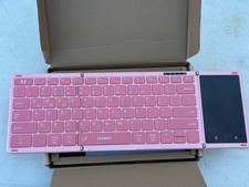 Foldable Bluetooth Keyboard w/ Touchpad for Travel/Studdents/iPad/Laptop/Phone