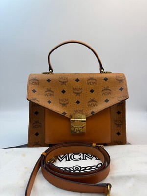 MCM Pre-Owned Authentic Messenger Bag Monogram Free Tracked Shipping