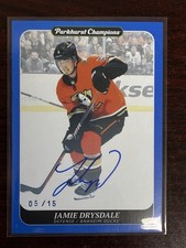 2025-26 Parkhurst Champions Update Autograph #21 Jamie Drysdale BLUE AUTO /15