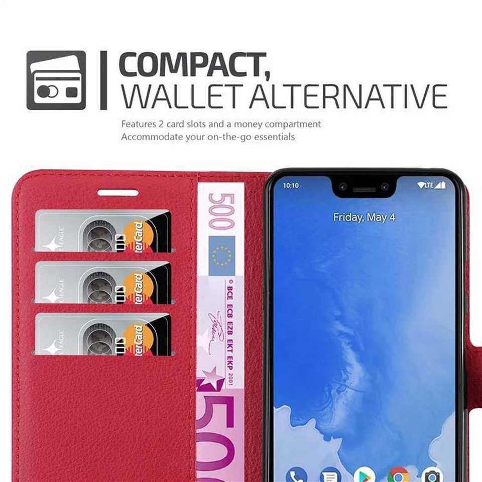 Custodia per Google PIXEL 3 Portafoglio Protettiva Magnetica Libro Cover - Immagine 4 di 4