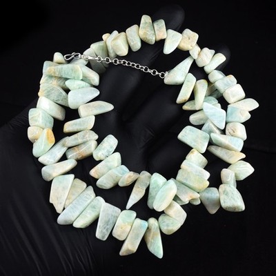 Most Beautiful Amazonite Stunning 416.00 Cts Precious Beaded Necklace RK 12 E818