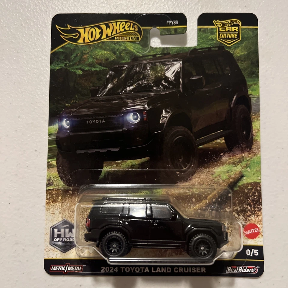 Toyota Land Cruiser 2024 Hot Wheels Car Culture Off Road 2025 “CHASE” negro 0/5 Foto 4 de 4