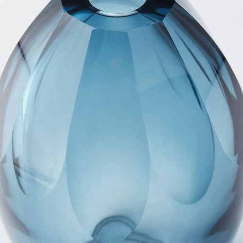 Cyan lighting - Cressida - small Vase - 6.5 Inches Wide by 8.5 Inches High - Picture 4 of 4