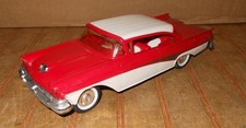Vintage 1958 Ford Fairlane 500 Promo Friction Car Amt 125 Two-tone Red White