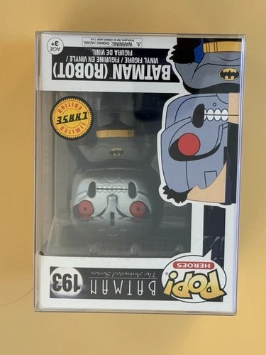 Batman Robot Funko POP! #193 Animated Series CHASE DC Comics w/ Protector NM/M