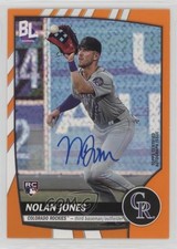 2023 Topps Big League Retail Electric Orange Auto Nolan Jones #176 Auto 7p8