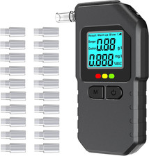 Portable Breathalyzer BAC Tester Digital Display 20 Pieces