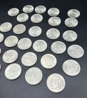 LOT - 32 1922P U.S.Peace Dollars 1 1/2 Rolls  BU .900 Silver Uncirculated