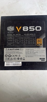 Cooler Master V850 80 PLUS Gold 850W Switching Power Supply, black, MSRP $149