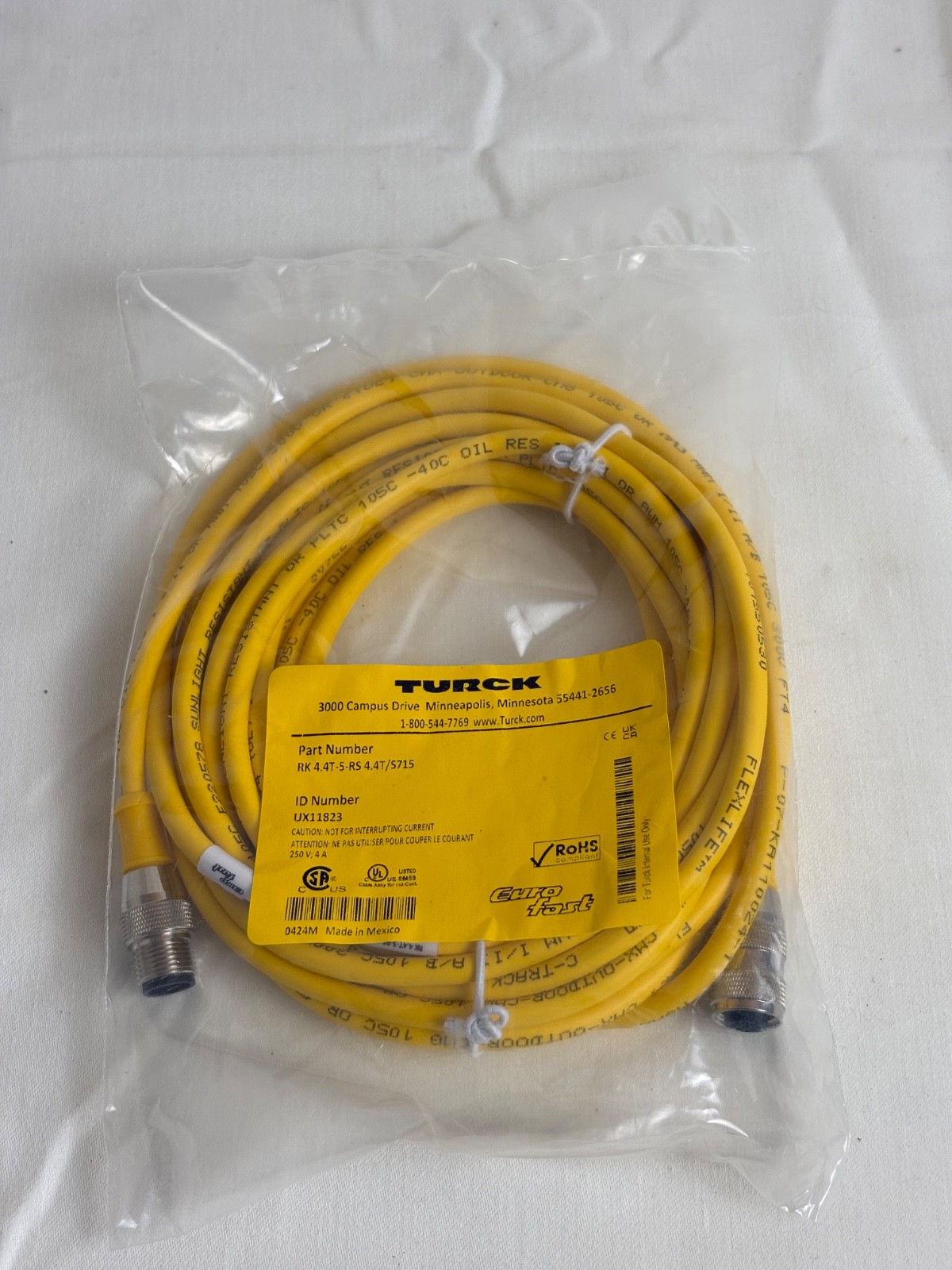 Turck Extension Cable RK 4.4T-5-RS 4.4T/S715