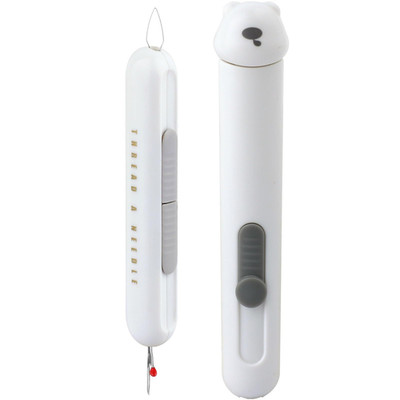 Automatic Needle Threaders Seam Ripper, Upgraded 3 in 1 Sewing Grey