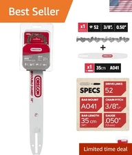 Upgrade Your Chainsaw: 14-Inch S52 Bar & Chain for Various Models - Lightweight