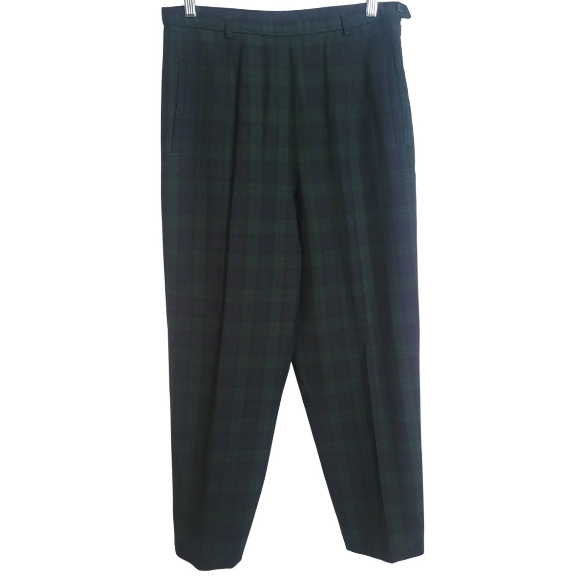 Pendleton Vintage Wool Black Watch Plaid Trousers High Rise  display picture 1