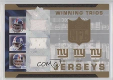 2007 SPx Winning Trios Jerseys Michael Strahan Plaxico Burress Jeremy Shockey