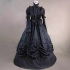 Medieval Mourning Victorian Renaissance Gothic Dress Carnival Party Ball Gown