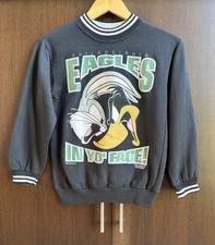 YOUTH Vintage Philadelphia Eagles 1993 Looney Tunes Crewneck, YOUTH Med - Sun