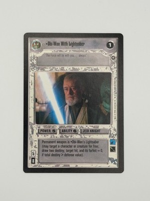 Obi-Wan With Lightsaber Decipher Star Wars CCG EPP SWCCG