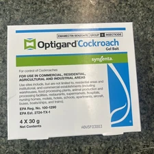 Syngenta Optigard Cockroach Killer 4-Pack | Roach Gel Bait (w/Plunger & Tips) 