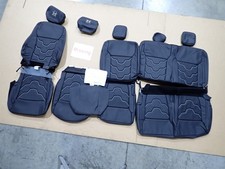2021-2026 F-150 Super Crew Xlt Custom Replacement Alea Black Leather Seat Covers 2021-2026 F-150 Super Crew Xlt Custom Replacement Alea Black Leather Seat Covers