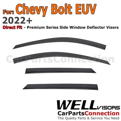 Wellvisors Window Visors Rain Gaurds For Chevrolet 22-23 Bolt EUV