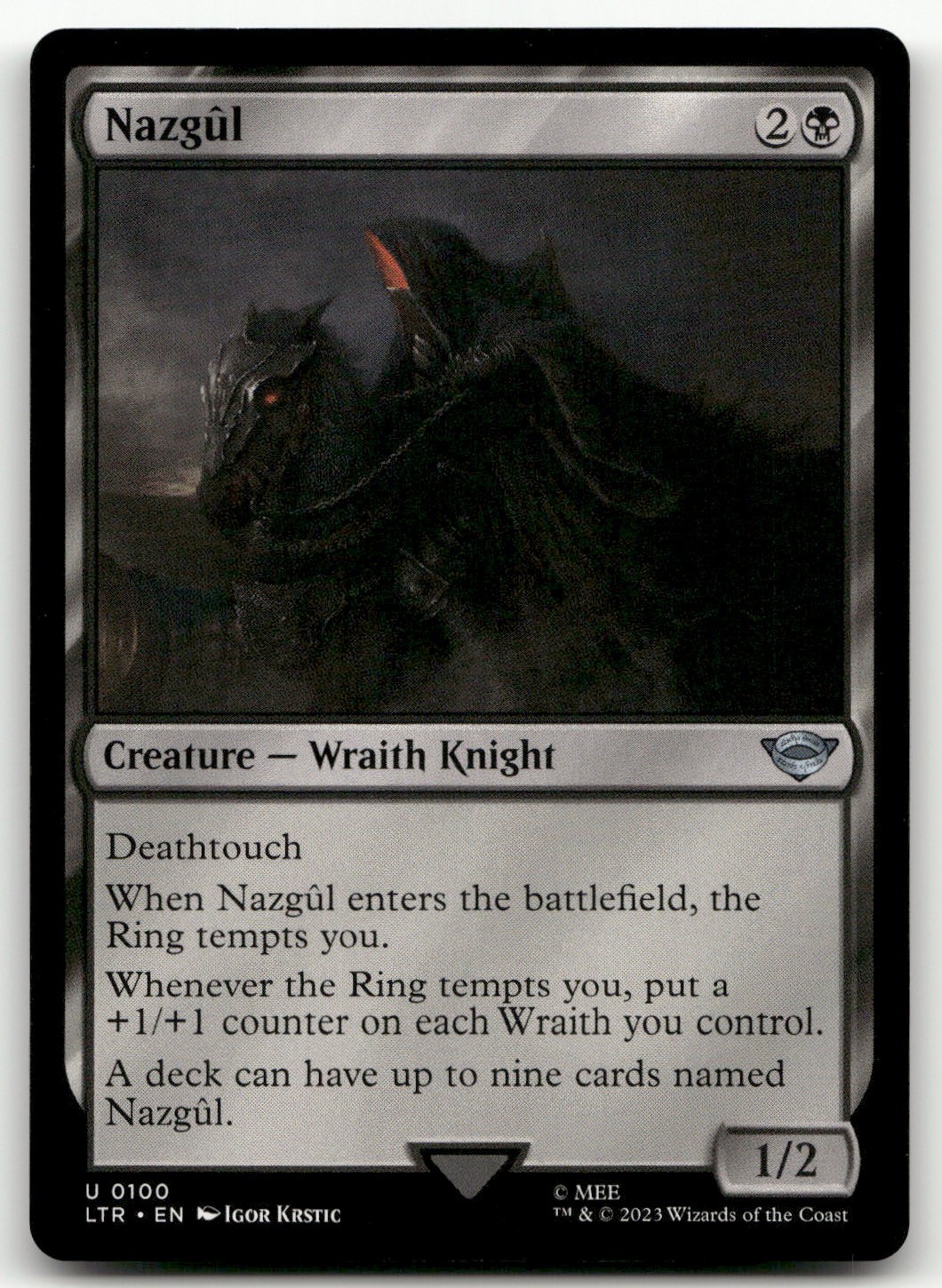 Nazgul (0100) #100 (NM) Lord of the Rings LTR Magic MTG