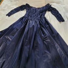 Joanna Mastroianni Stunning Royal Blue Gown With Beading  Sequins Sz 8