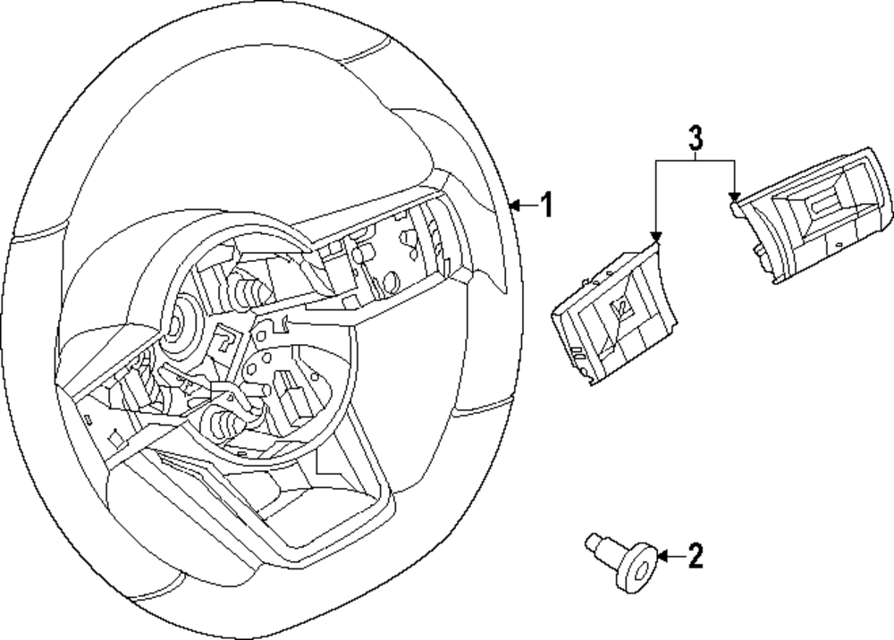 Genuine Nissan Steering Wheel 48430-6TH7A
