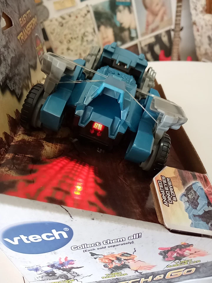 VTech Switch Go Velociraptor Light & Sound Race Car Dinosaur Vehicle - Image 3 of 4