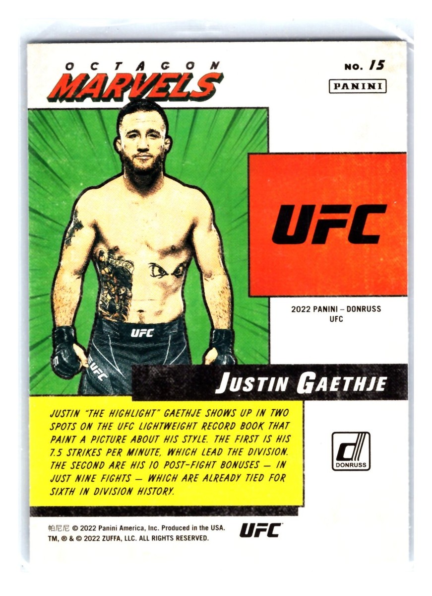 その他 2022 Donruss Optic UFC JUSTIN GAETHJE 2022 Donruss Optic UFC #98 Justin Gaethje Blue Velocity | eBay