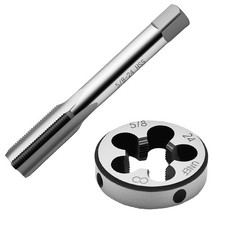 5/8-24 UNEF Tap and Die Set HSS Right Hand Threading Tool For Metal Art