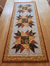 Handmade quilted table runner sunflower theme...