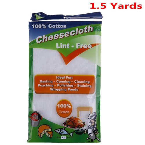 1.5 Yards Gauze Cheesecloth Absorbent Fabric Cotton Cheese Cloth Baking TooN-rt