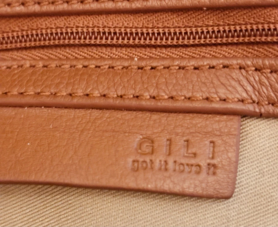 G.I.L.I. Bolso Hobo Grande Roma, 100% Cuero Genuino, Patrón Avestruz Repujado Foto 4 de 4