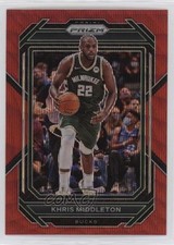 2022-23 Panini Prizm Ruby Wave Prizm Khris Middleton #112 15ej