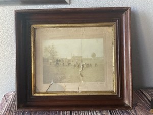 Football African American Team, Circa 1900s Framed