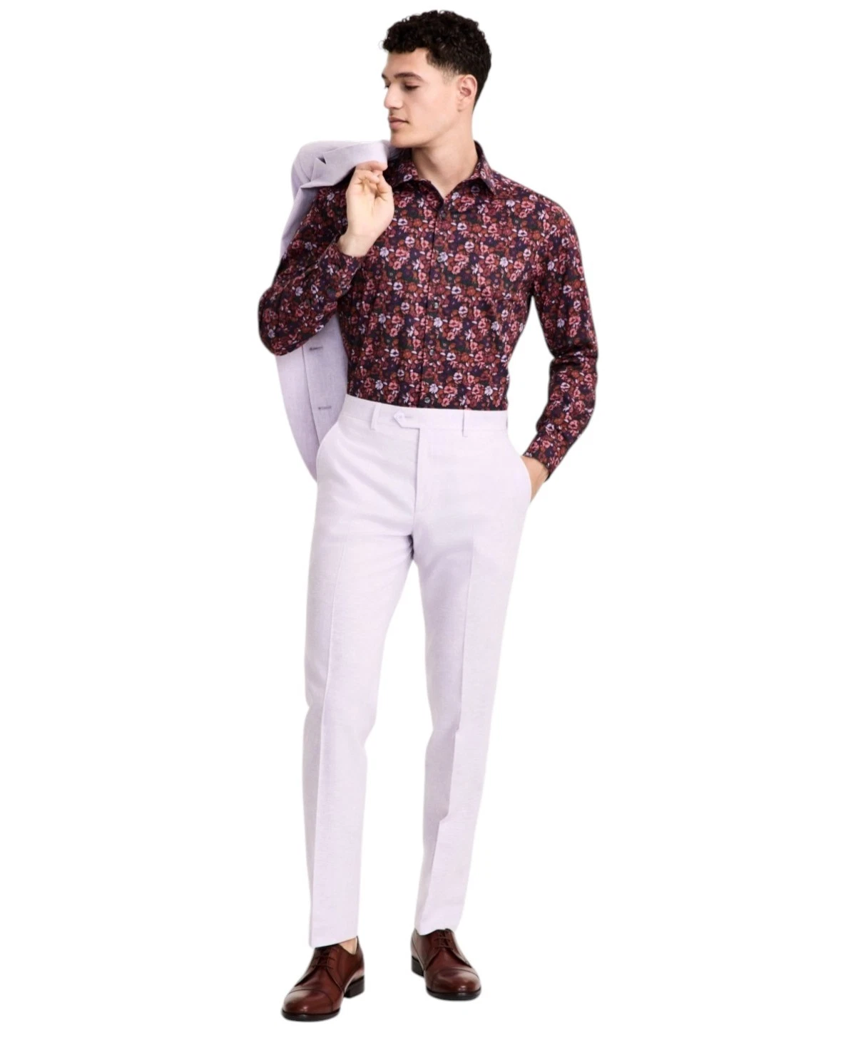 Bar Iii Mens Slim fit Dress Pants 30 / 32 Lavender Purple Solid Stretch Linen
Opens in a new window 