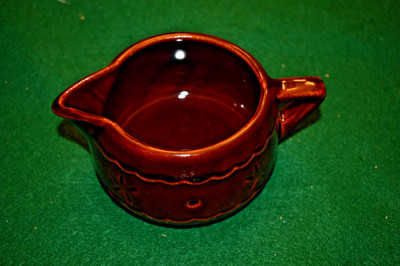 Vintage Marcrest Daisy Dot Brown Stoneware Creamer