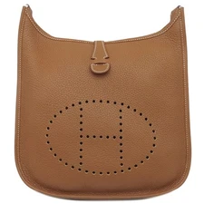 Hermes Shoulder Bag Evelyne 3 PM Amazon Taurillon Clemence Brown 259864