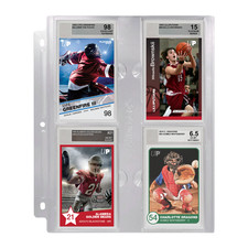 Ultra PRO 1 Count 4-Pocket Binder Page for Graded Beckett Slabs Card Protector