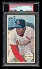 1964 Topps Giants Set-Break # 41 Bob Gibson PSA 7 NM